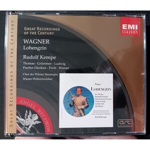 Wagner Lohengrin Rudolf Kempe EMI Great Recordings of the Century 3 CD Box‎ Set